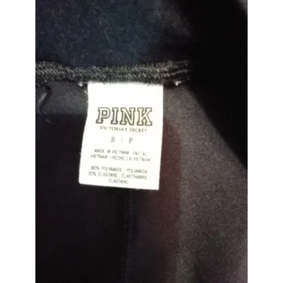 PINK Victoria's Secret Leggings Size S Black - Picture 4 of 6